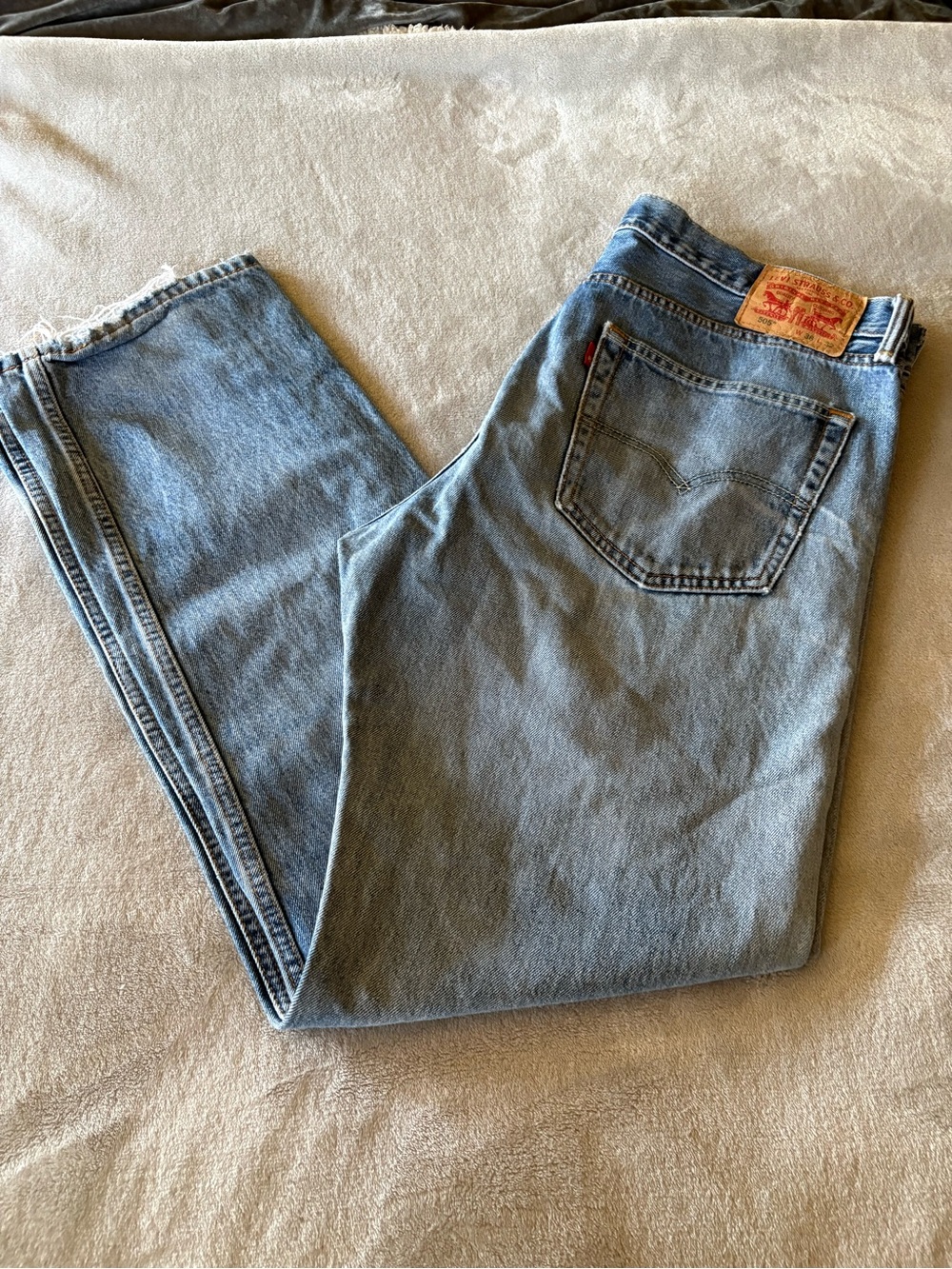 Levi's Light Blue Men’s 505 Classic Straight Jeans